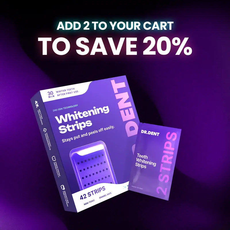 49%OFF ONLY TODAY-Purple Whitening Strips
