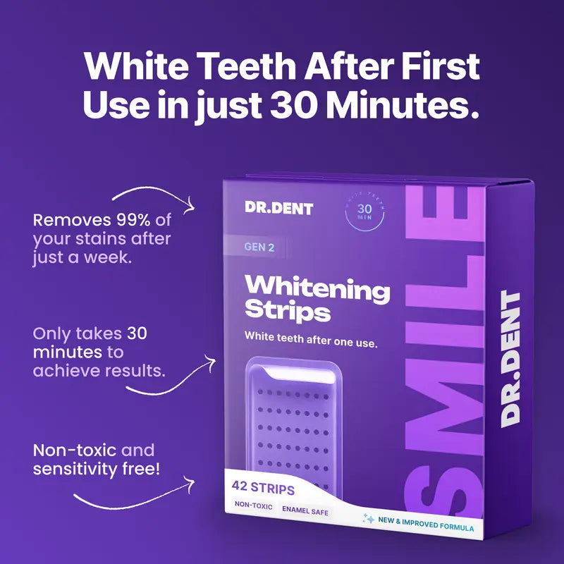 49%OFF ONLY TODAY-Purple Whitening Strips