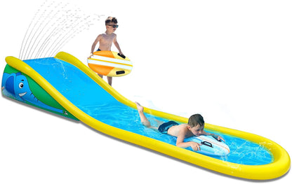 Inflatable Water Slide with Sprinkler for Kids