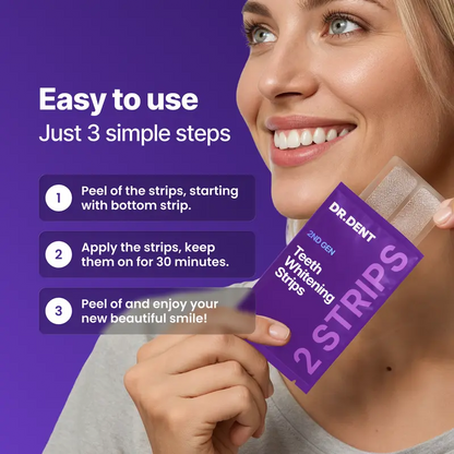 49%OFF ONLY TODAY-Purple Whitening Strips