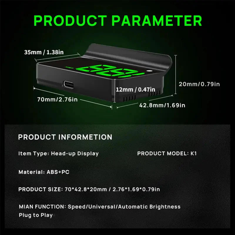 ✨Hot Sale 49% OFF🚘Head up Display Car GPS Digital Speedometer🔮