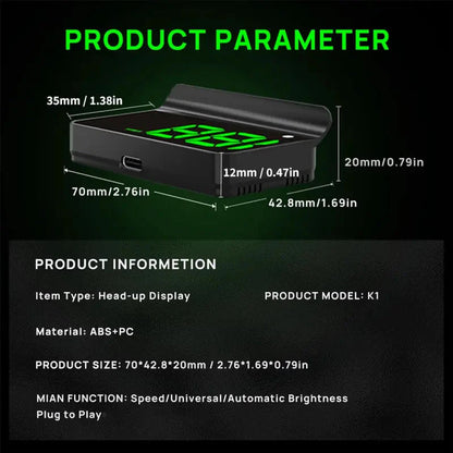✨Hot Sale 49% OFF🚘Head up Display Car GPS Digital Speedometer🔮